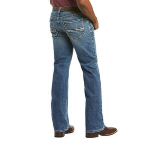 Jeans pour hommes à prix abordable, vente en gros, coupe slim, en denim stretch, bleus et noirs, pour hommes, effet délavé - Product Image 3