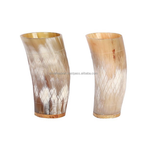 Corne à boire Viking Ox de la meilleure qualité avec support Corne de Viking d'Inde par RF Crafts - Product Image 3