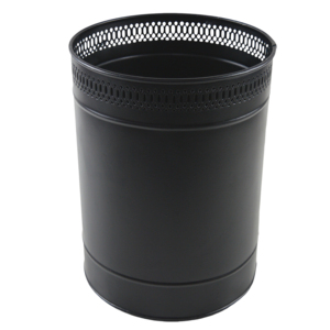 Designer Round Shape Black and Golden Metal Storage <b>Box</b> Container for Cloths Toy Goods Other Items Pattern Design Dustbin Bins - Product Image 5