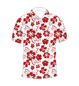 Chemise Hawaïenne Rouge Florale Personnalisée pour Homme – Manches Courtes, Boutonnée, en Polyester Respirant, Idéale pour l'Été, les Fêtes, la Plage et les Vacances - Product Image 4