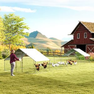 Grande Pollaio a Forma di Torre con Copertura Impermeabile e Anti-UV per Uso Esterno e in Giardino 39FT X 10FT X 6.4FT - Product Image 2