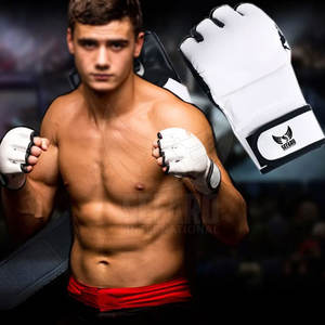Venta Directa de Fábrica, Guantes de Entrenamiento MMA, Guantes de Seguridad de Medio Dedo para Venta en Línea - Product Image 6