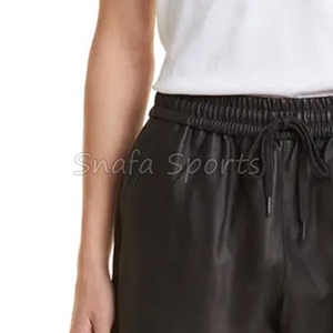 กางเกงขาสั้นหนังผู้ชายสีพื้นแบบใหม่ คุณภาพสูง ผลิตจากหนังแท้ พรีเมียม ขายดี แห้งเร็ว - Product Image 6