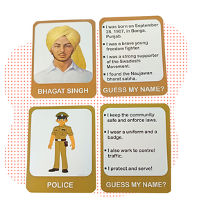 Cartes flash en papier « Héros parmi nous », Aides communautaires, Combattants pour la liberté, Cartes éducatives et cognitives pour l'apprentissage préscolaire, Âges 2-6 ans - Product Image 4