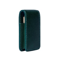 Dompet Mini kulit asli dudukan sarung cerutu mewah kulit cokelat dompet hadiah cerutu Travel Holder modis produk OEM & FBA