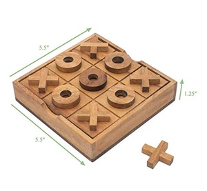 Meilleure Vente : Jeu de Tic Tac Toe en Bois pour l'Extérieur – Vente en Gros, Plateau d'Échecs en Bois Tic Tac Toe XO Personnalisé, Excellent Prix - Product Image 4
