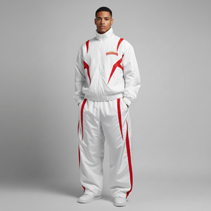 ชุดวอร์มผู้ชายผ้าฝ้ายแท้ 100% สำหรับฤดูหนาว พิมพ์ลายโลโก้ตามสั่ง 2 สี สไตล์สตรีทแวร์ ระบายอากาศได้ดี สวมใส่สบาย ชุด 2 ชิ้น - Product Image 3