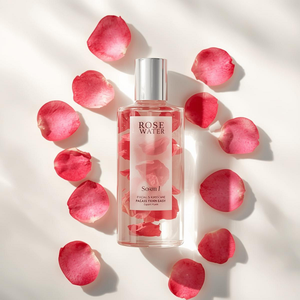 Eau de rose biologique pour tonifiants faciaux, soins rafraîchissants pour la peau et les cheveux, et formulations cosmétiques naturelles à base de plantes pures - Product Image 3