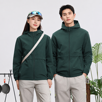 Chaqueta con Capucha Cómoda, Transpirable, Ligera, Repelente al Agua, Resistente al Viento, Unisex, Informal, con Logotipo Personalizado