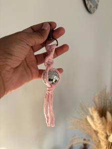 Stylish Crystal Ball Rope Key Holder Decorative Object Ideal For <b>Backpack</b> And Purse Decoration Elegant Crystal Hanging Ornament - Product Image 2