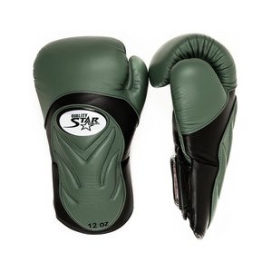 Gants de boxe de qualité supérieure 12 oz en cuir avec fermeture Velcro pour entraînement adulte - Product Image 2