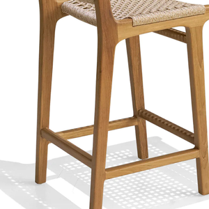 Ensemble de salon de jardin en teck sur mesure avec table basse moderne pour espaces de patio et de bord de piscine haut de gamme - Product Image 4
