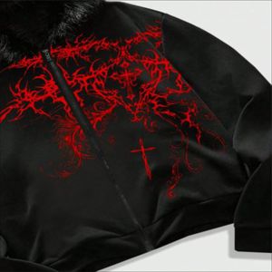 Sweat à capuche zippé personnalisé en coton épais et respirant, brodé, pour homme, style streetwear, qualité supérieure, direct usine - Product Image 3