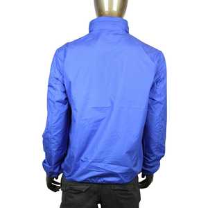 Veste coupe-vent légère à capuche pour homme, fermeture éclair, décontractée, hiver, coupe-vent, logo sur le devant - Product Image 3