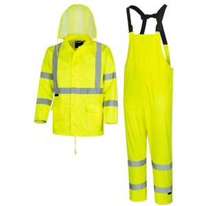 Trajes de lluvia de PVC para hombres y mujeres impermeables, transpirables y duraderos con etiquetas y características personalizadas de marca personalizada - Product Image 1