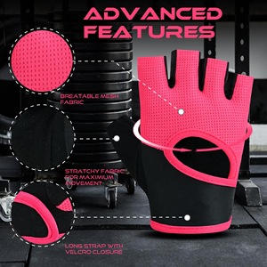 Protective CrossFit Training <b>Gloves</b> Featuring Anti Bacterial Fabric to Reduce Odor Build <b>Up</b> for Daily Use in Professional Gym - Product Image 5
