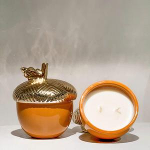 Modern Elegant <b>Coconut</b> Wax <b>Candle</b> in Custom Ceramic Jar for Spa Housewarming Festive Occasions and Relaxation - Product Image 2