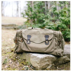 Sac de voyage en toile et cuir, fabricant de sacs personnalisés avec logo, sac de week-end imperméable, sac de voyage à main LCTB-0062 - Product Image 6