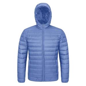 Blouson matelassé à capuche personnalisé ODM, patchwork en toile, sur mesure, chaud, hiver, fermeture éclair, léger, imperméable, respirant - Product Image 2