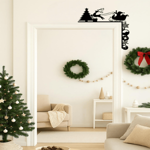 CIFbuy Rustic Farmhouse Christmas <b>Wall</b> Hanging Vintage Iron Sleigh TikTok Trending <b>Wall</b> <b>Decor</b> with for Temu Pick up Service - Product Image 5