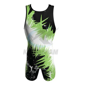 Combinaison de lutte personnalisée pour homme adulte, légère, en spandex/polyester, séchage rapide, respirante, tissu 220g - Product Image 3
