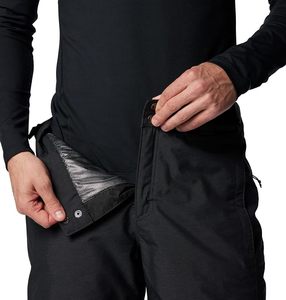 กางเกงสกีกันน้ำสีดำสำหรับผู้ชาย พร้อมเทคโนโลยี Gore-Tex และฉนวนกันความร้อนสังเคราะห์ สำหรับกิจกรรมกลางแจ้งบนหิมะ - Product Image 3
