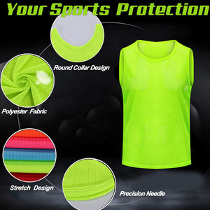 Custom Polyester Soccer Training Vest Mesh <b>Football</b> <b>Bibs</b> Scrimmage Pennies for Team Sports - Product Image 5