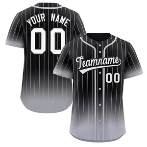 Jersey Baseball yang Dapat Disesuaikan, Bernapas, 100% Poliester, Kerah V untuk Pria & Wanita, Pakaian Olahraga Berkualitas Tinggi, Warna & Logo Kustom - Product Image 3
