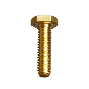 Boulon en laiton à tête hexagonale fileté pour la plomberie, l'électricité, les machines, les meubles et la quincaillerie générale - Product Image 5