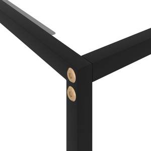 Tavolo Console in Vetro Temperato Trasparente e Nero, Modello Semplice di Medie Dimensioni - Product Image 5