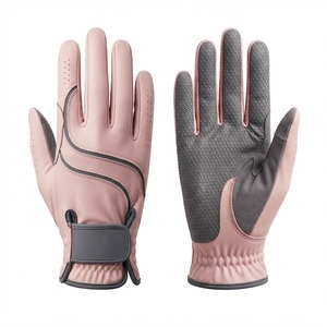 Gants d'équitation respirants de qualité supérieure pour hommes et femmes avec paume à adhérence renforcée et fermeture de poignet réglable pour l'entraînement équestre - Product Image 3