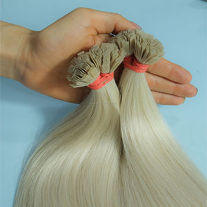 The Best Wholesale 100% Raw Vietnamese Virgin Remy Hair Flat Tip <b>Extensions</b> Blond Colors - Product Image 5
