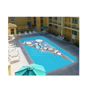 กระเบื้องสระว่ายน้ำซีรีส์เปลือกหอยหรูหรา พร้อมเคลือบเงาทนทาน สีรุ้งนุ่มนวล ให้ความเงางามยาวนาน ออกแบบมาสำหรับวิลล่า - Product Image 1