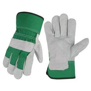 Guantes de trabajo de cuero a precio mayorista, guantes de seguridad de cuero vacuno, guantes de soldadura de cuero para uso industrial - Product Image 1