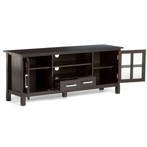 Mobile porta TV Kitchener da 60 pollici di larghezza, colore marrone hickory - Product Image 6