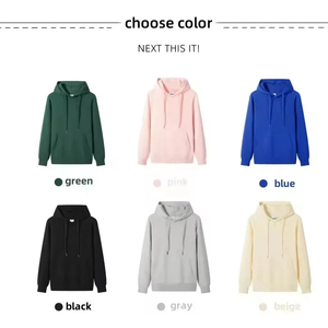 เสื้อฮู้ดดี้ผ้าฟลีซคอตตอน 100% แบบยูนิเซ็กซ์ พิมพ์ลายพัฟฟ์  สำหรับฤดูหนาว  ปักลายได้ตามสั่ง  สำหรับผู้ชาย ไม่มีลาย - Product Image 4