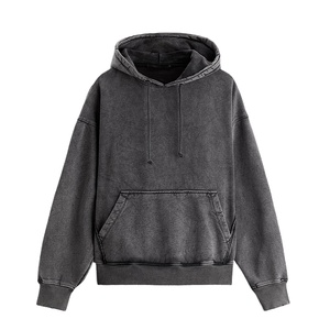 Sweat à capuche lavé à l'acide 100% coton de haute qualité High Street Series Lavage vieux pull pierre lavé sweat à capuche vintage 2026 - Product Image 4