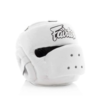 Casque de boxe Fair Tex sur mesure de qualité supérieure en cuir véritable, protection faciale personnalisée pour le kickboxing, casque de boxe