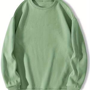 Sudadera Cuello Redondo para Hombre, Cálida, Informal, Estilo Urbano, Ropa de Invierno para Uso Diario - Product Image 4
