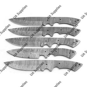 Cuchillo Profesional de Acero de Damasco con Hoja Fija para Caza, Camping y Supervivencia, Punta Caída, Construcción de Alta Calidad, Personalizable - Product Image 6