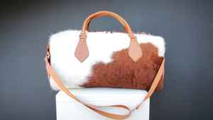 Sac de voyage en cuir véritable haut de gamme, léger, grande capacité, avec fermeture éclair, fournisseur, marque privée, OEM LHODB-0091 - Product Image 3