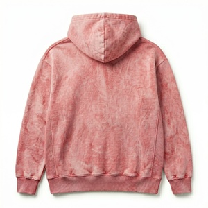 Sweat à capuche délavé effet vieilli, look vintage premium, streetwear, 100% coton respirant, pull-over haut de gamme, vêtements décontractés pour hommes - Product Image 2