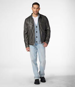 Nouvelles vestes en cuir artificiel blouson aviateur en cuir noir veste en cuir originale 100% pour hommes - Product Image 4