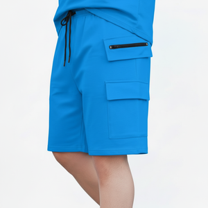 Conjunto Deportivo Informal de Verano, Transpirable, 100% Algodón, Tejido de Punto, Ligero, Cómodo, Unisex, Ropa Deportiva Informal - Product Image 4