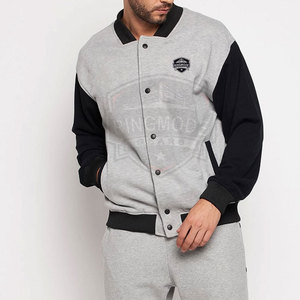 Veste d'hiver en laine respirante et écologique de qualité supérieure, personnalisable avec logo, col montant, positionnement frontal, manches longues, style Letterman - Product Image 5