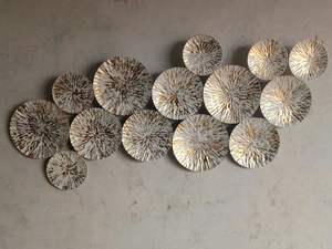 Décoration murale en métal durable de taille personnalisée, design Art Déco, couleur unique, artisanat métallique fait main, best-seller - Product Image 6