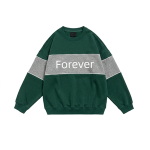เสื้อสเวตเชิ้ตคอกลมผ้าฟลีซปักโลโก้ตามสั่งสำหรับผู้หญิง เสื้อสเวตเชิ้ตโอเวอร์ไซส์สำหรับฤดูใบไม้ร่วง เสื้อสเวตเชิ้ตแขนยาวถักแบบลำลองสำหรับผู้หญิง - Product Image 6
