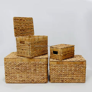 Cesta de Mimbre de Jacinto de Agua con Asas, Ideal para Organizar Ropa, Sala de Estar, Cuarto de Bebé - Almacenamiento Perfecto para el Hogar - Product Image 5