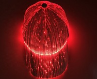 Gorra de Béisbol con Luces LED de Fibra Óptica, Estilo Casual de Verano, con Botones, para Hip-Hop, Bar, Discoteca, Fiesta, Parejas, Rave, Festival de Música
