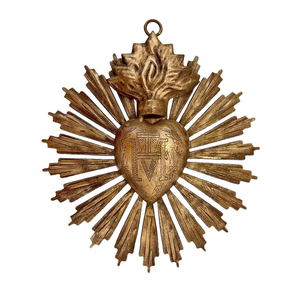 Milagros de Metal con Acabado Dorado del Sagrado Corazón para Decoración de Pared, Regalo y Decoración Católica - Product Image 5